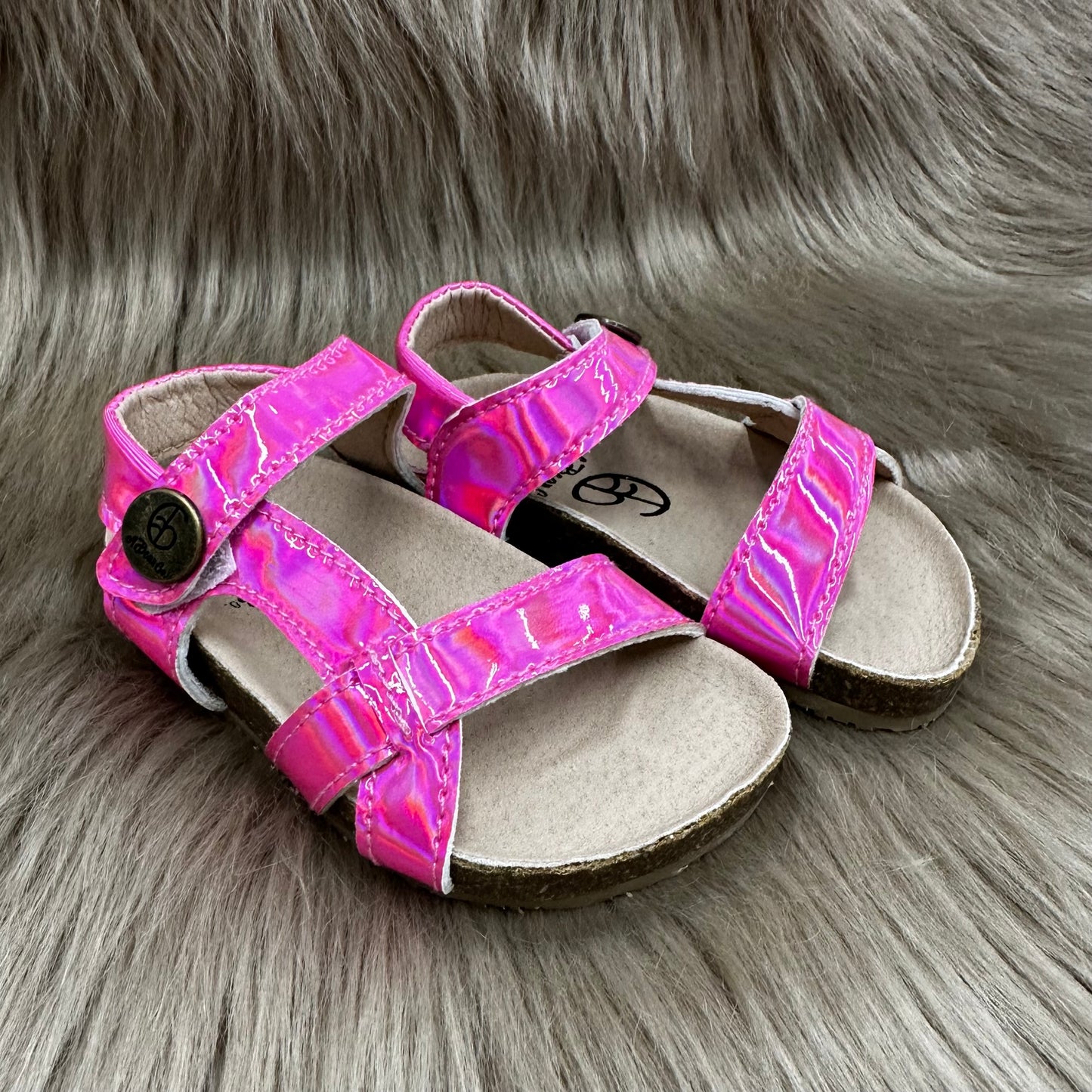 NEW RTS Pink Patent Cork Sandals