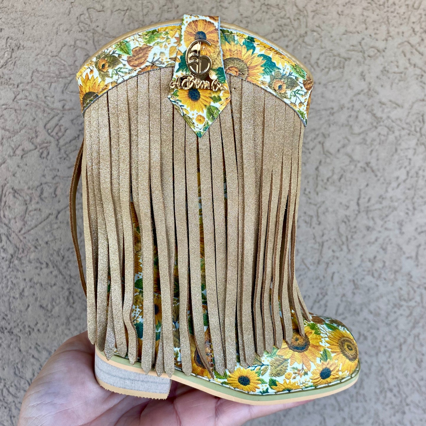 RTS Sunflower SUEDE Fringe Cowgirls (SZ 6,7,8,9,13,BK2,BK3,BK4)
