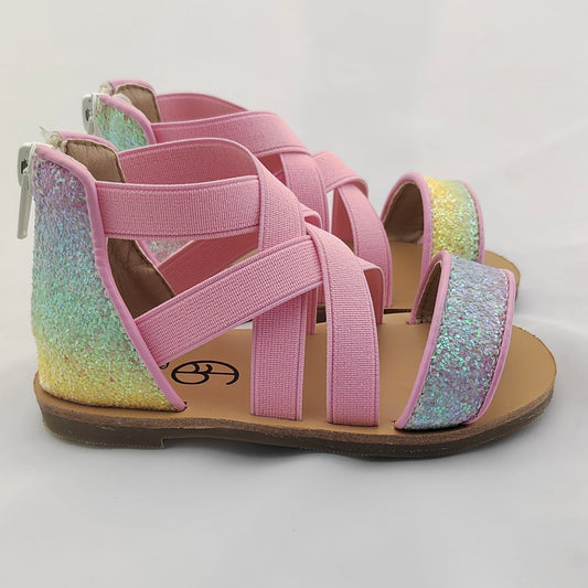 RTS Pastel Rainbow X Sandals