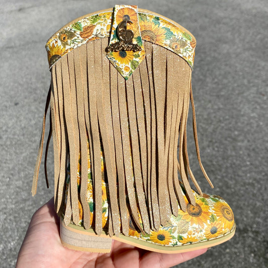 RTS Sunflower Fringe Cowgirls (SZ 6,7,8,9,13,BK2,BK3,BK4)