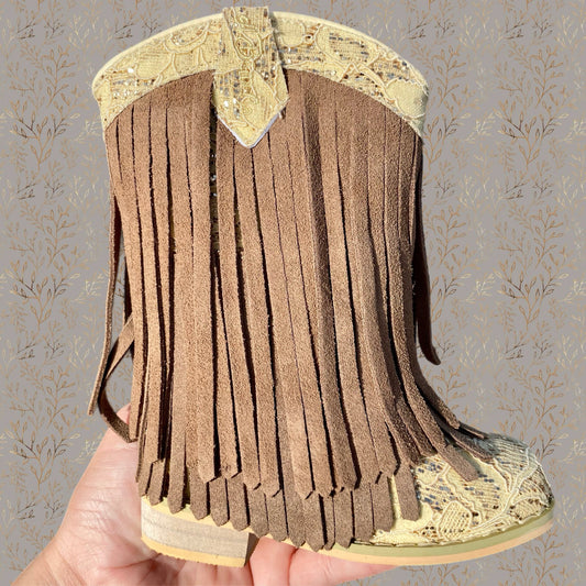 Latte Lace Fringe Cowgirls
