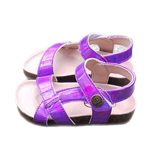 NEW RTS Purple Patent Cork Sandals