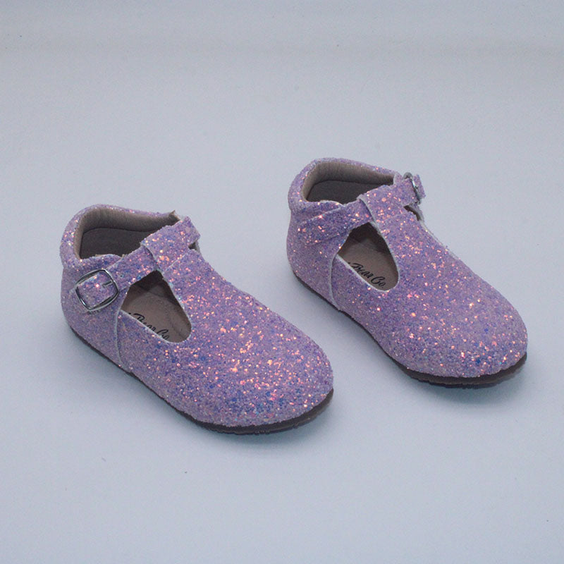 RTS Lilac Glitter Tstraps (SZ 0,2,3,4,5,BK2,BK3,BK4)
