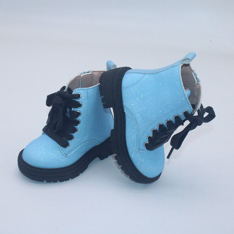 RTS Blue Smooth Glitter Chunky Combats