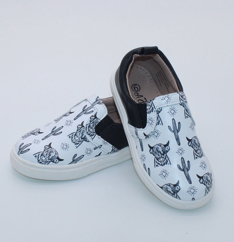 TIKTOK Cow Print Leather Slides