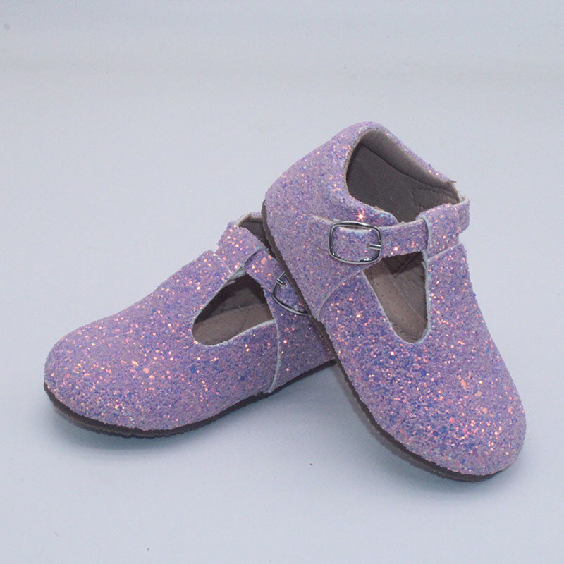 RTS Lilac Glitter Tstraps (SZ 0,2,3,4,5,BK2,BK3,BK4)