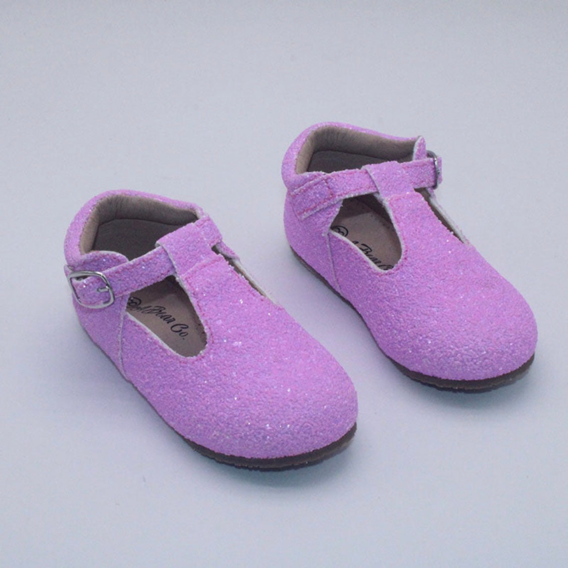 RTS Purple Glitter Tstraps (SIZES 2,4, BK4)