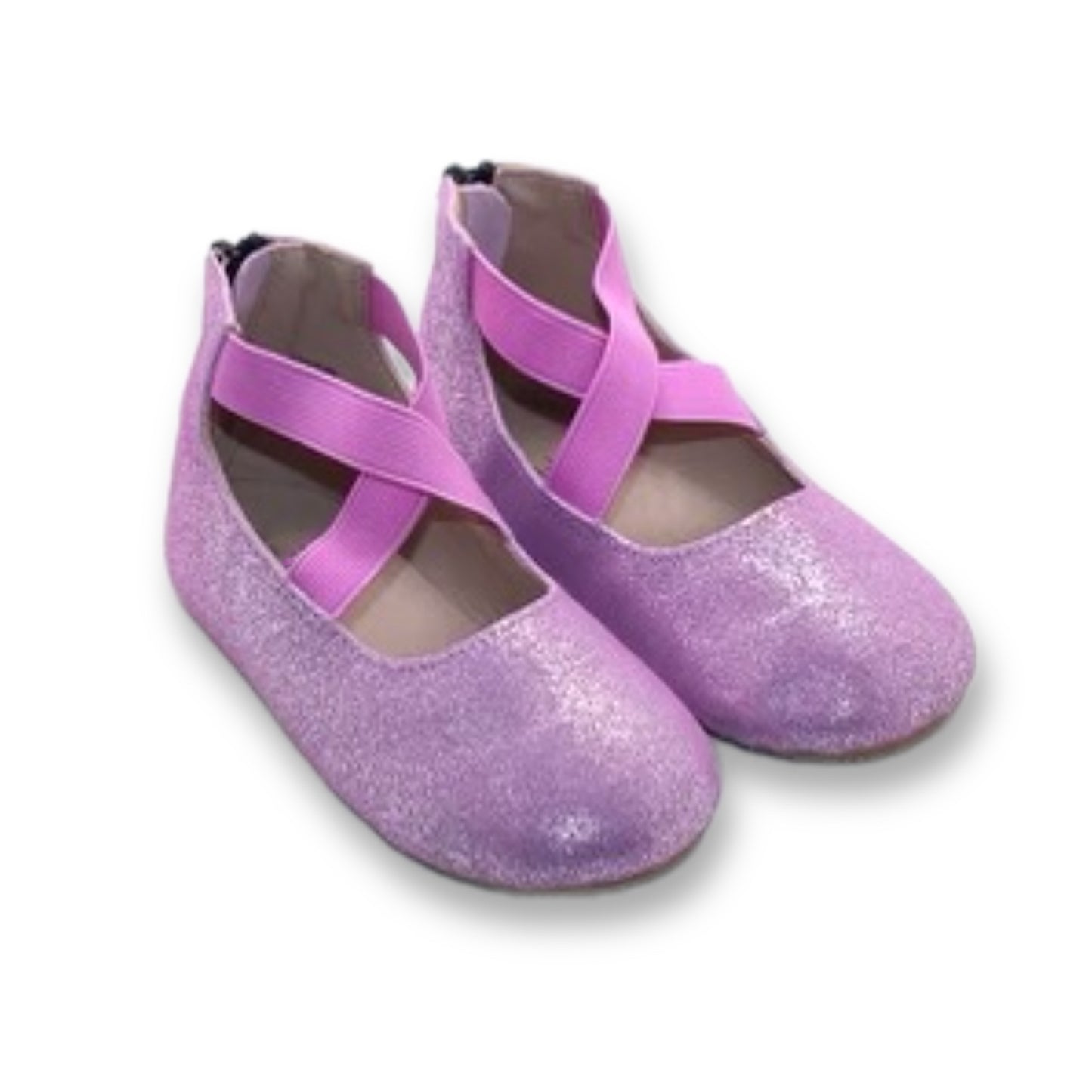 RTS Purple Shimmer Suede Ballerina