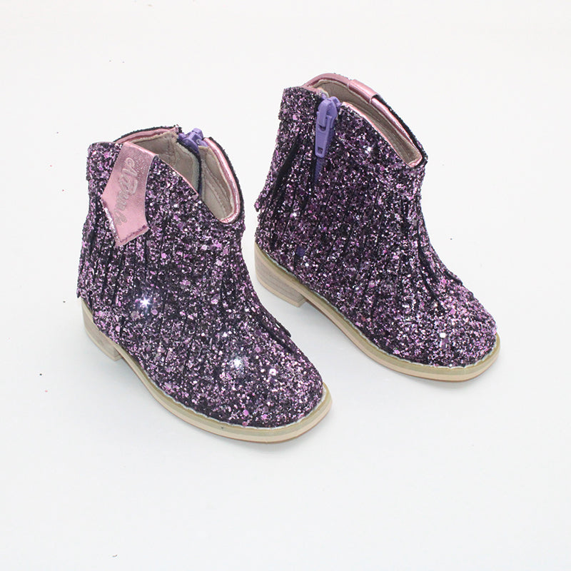 RTS Orchid Glitter Cowgirls LOWCUT