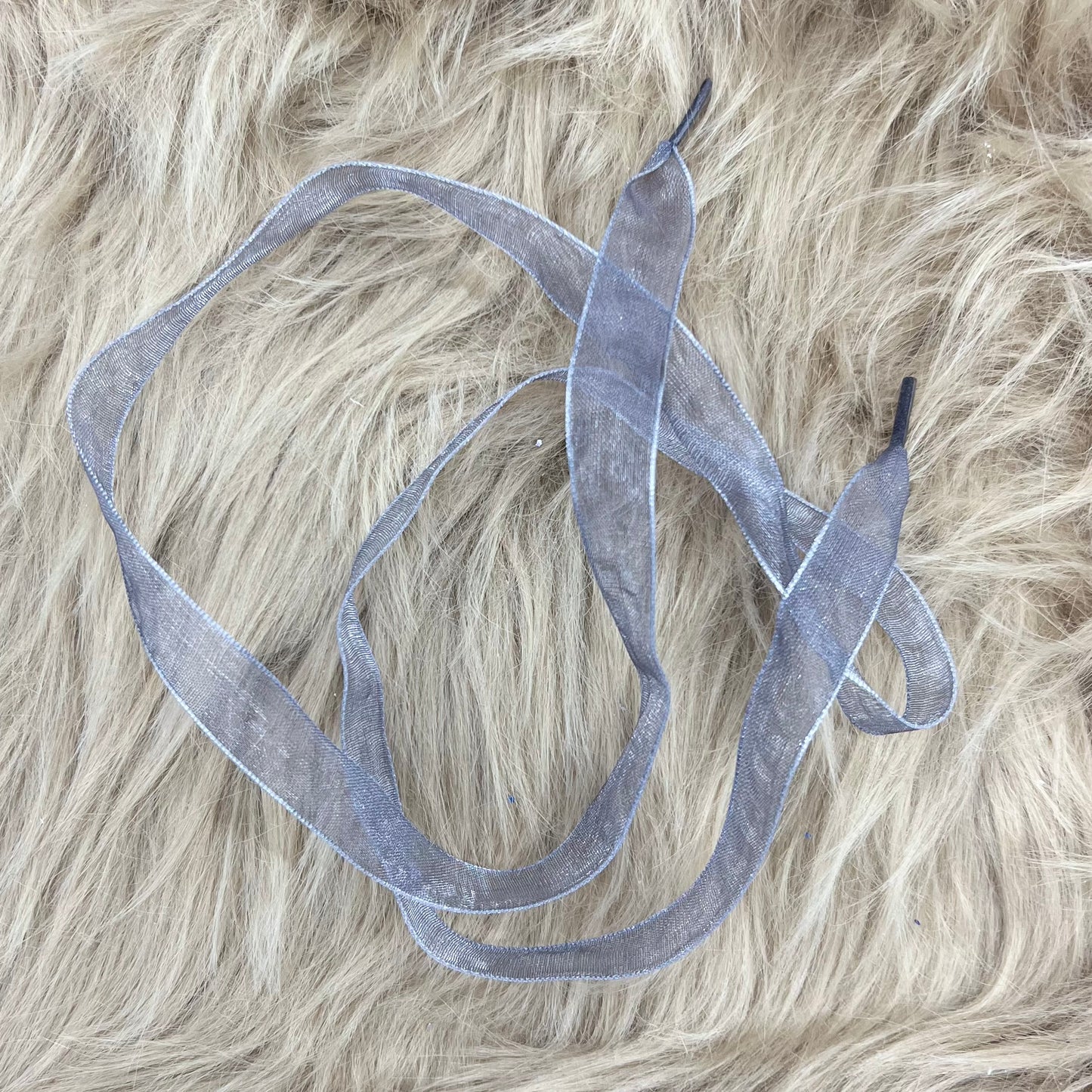 RTS Gray Ribbon Laces