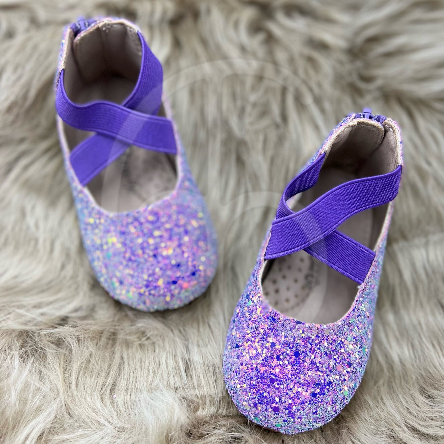 RTS Fairy Dust Glitter Ballerinas (SZ 0,3,4,5,6)