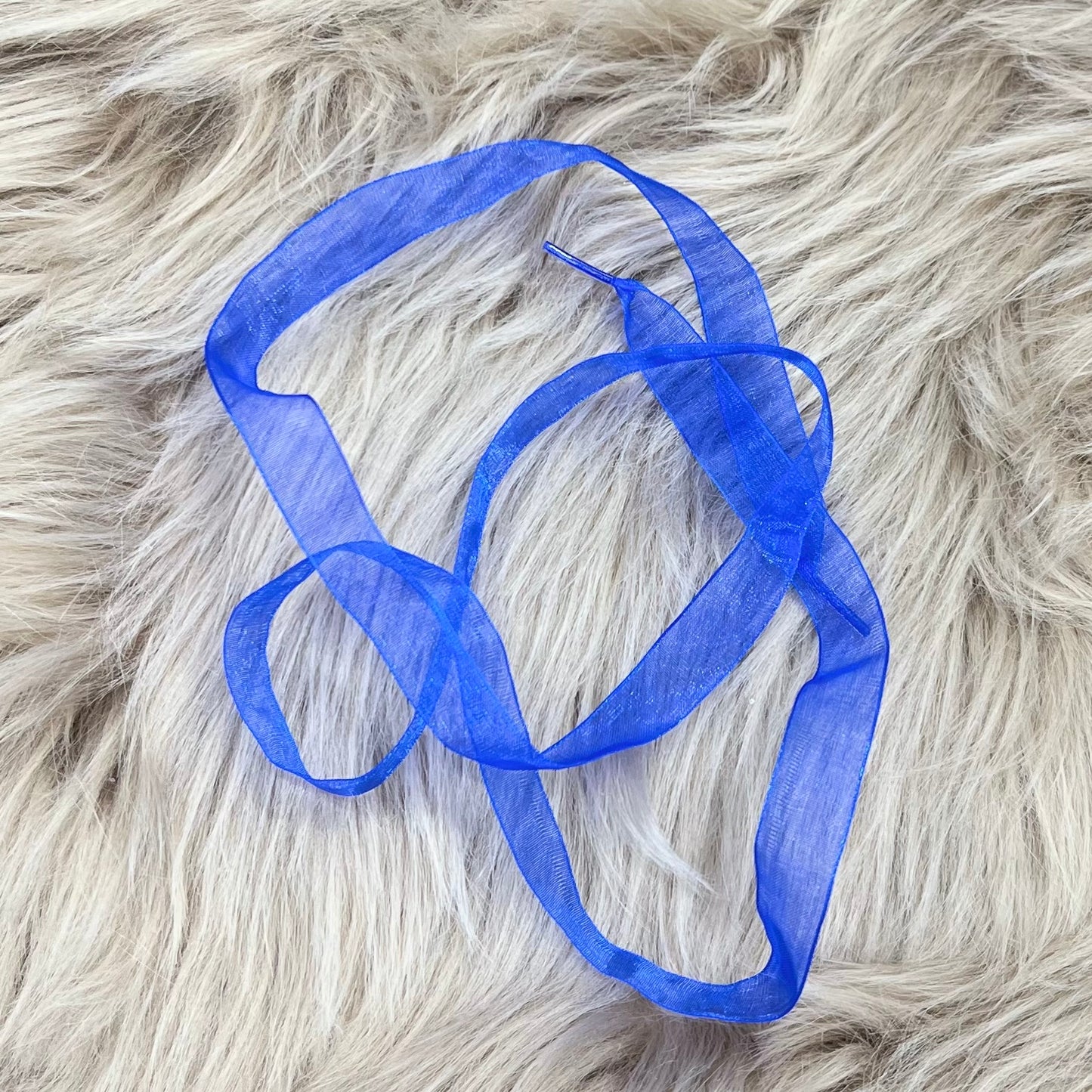 RTS Royal Blue Ribbon Laces