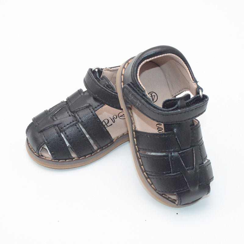 RTS Black Harley Woven Sandals
