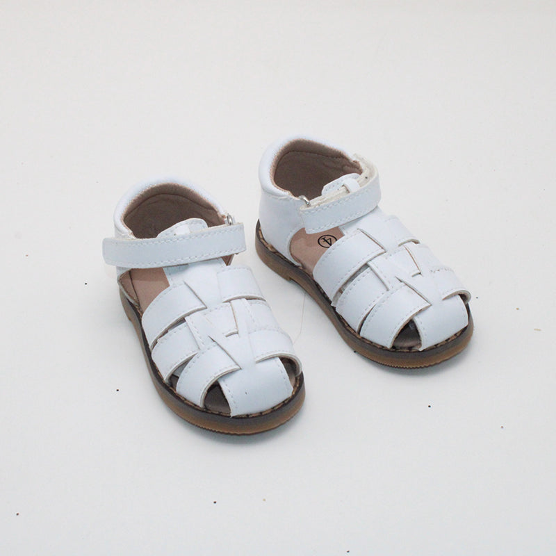 RTS White Harley Woven Sandals