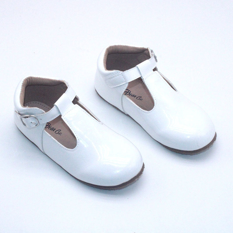 RTS White Patent Sparkle Tstraps (SIZES 1,2)